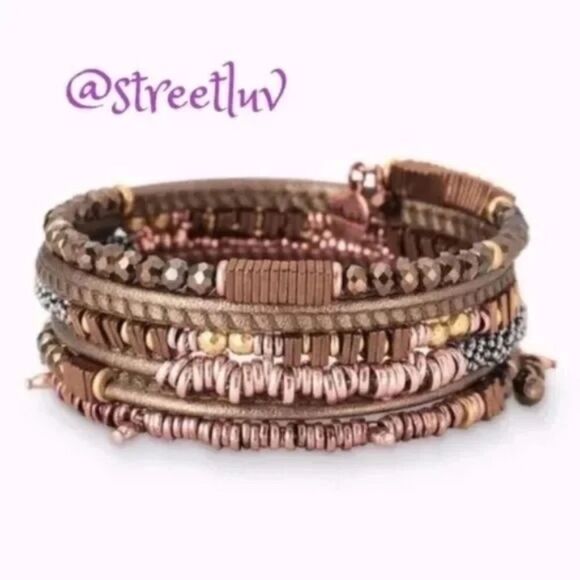 Stella & Dot Jarne Coil Bracelet – Bronze Wrap – Retired - Picture 5 of 6